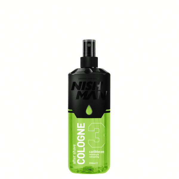 NISHMAN 03 Pas rruajtjes Kolonje Dezinfektues me Alkool 70° - Karaibe 200 ml